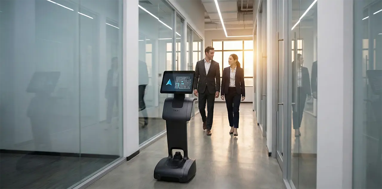 หุ่นยนต์ต้อนรับ temi V3 หุ่นยนต์บริการ AI อัจฉริยะ พร้อมหน้าจอโต้ตอบ สำหรับงานประชาสัมพันธ์และนำทางในอาคาร